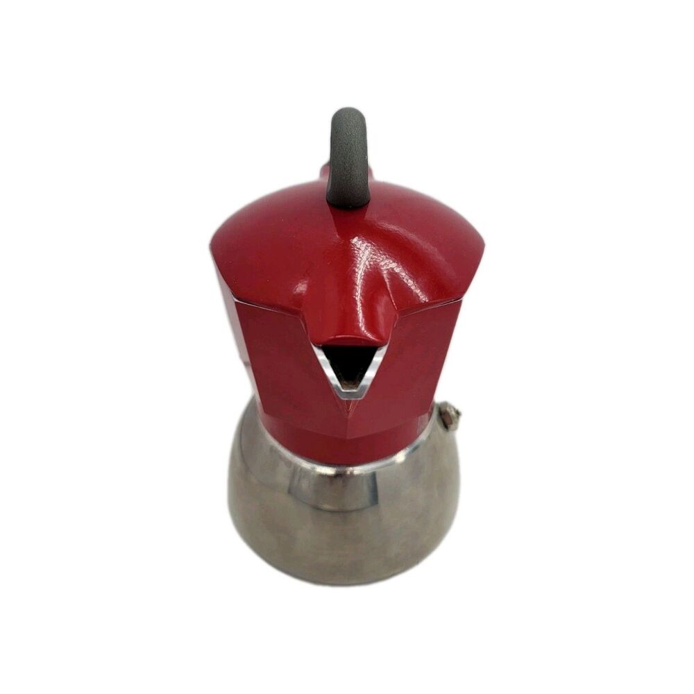 Bialetti Moka Induction 4 Cup Red Coffee Maker Espresso Pot - Picture 3 of 8